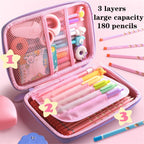 Unicorn Pencil Case Large Capacity Kids Pencil Box for School Supplies