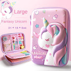 Unicorn Pencil Case Large Capacity Kids Pencil Box for School Supplies