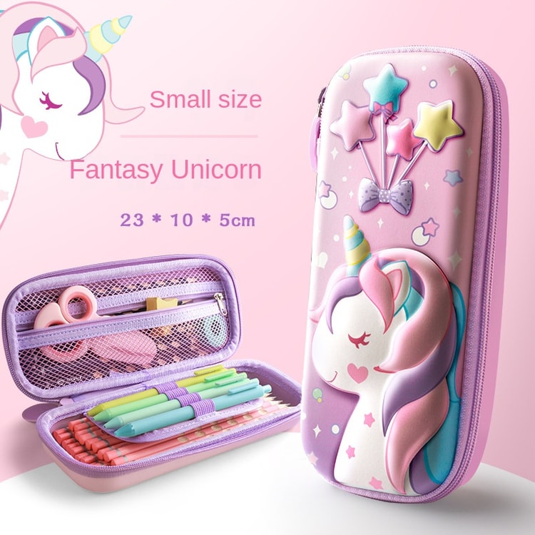 Unicorn Pencil Case Large Capacity Kids Pencil Box for School Supplies
