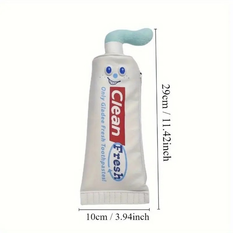 Cute Toothpaste Tube Pencil Pouch Creative Collapsible Pen Case for School Supplies