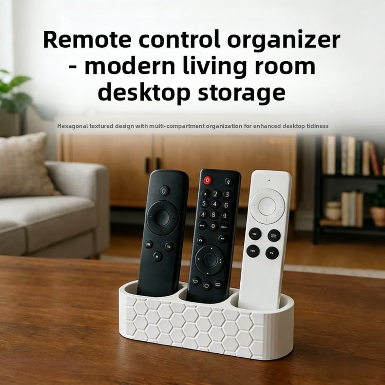 Remote Control Holder Desktop Organizer for TV Remotes and Office Essentials