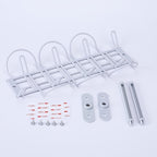 Cable Tray Partition Hanging Home Office Desk Power Cord Plug Holder Bottom Basket Layered Rack Organizer