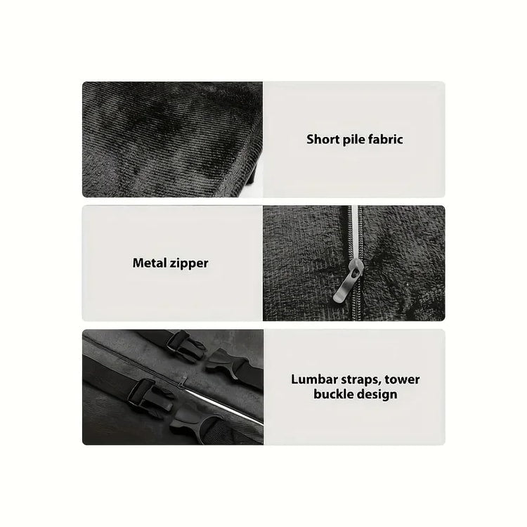 Premium Memory Foam Lumbar Support for Office Chair and Car Seat