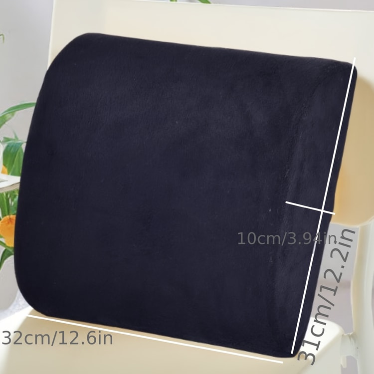 Premium Memory Foam Lumbar Support for Office Chair and Car Seat
