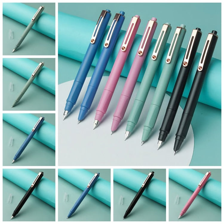Retractable fountain pen with Ink Cartridges for Smooth Calligraphy Writing