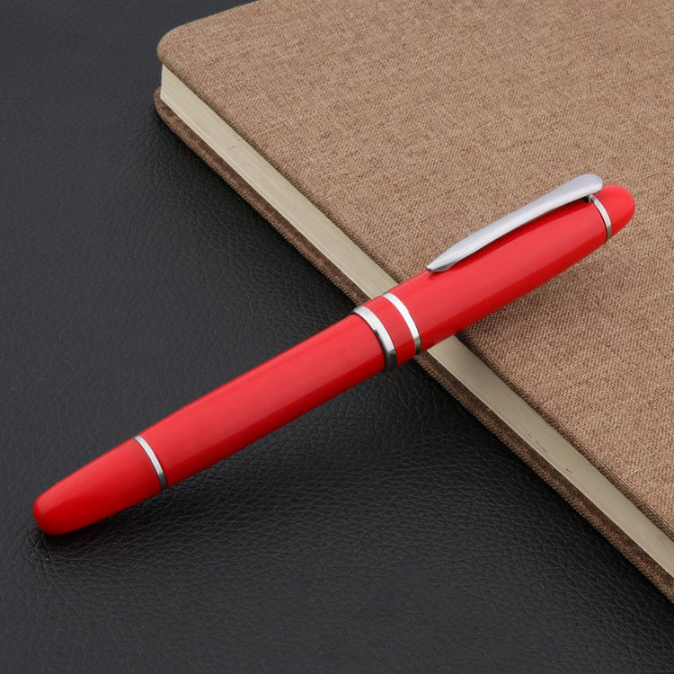 Luxury Red Fountain Pen, Medium Nib, Elegant Calligraphy Writing Gift Pen