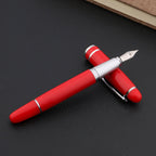 Luxury Red Fountain Pen, Medium Nib, Elegant Calligraphy Writing Gift Pen
