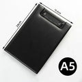 PU Leather Clipboard Folder A4 A5 Conference Writing Pad with Clip Buckle