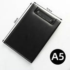 PU Leather Clipboard Folder A4 A5 Conference Writing Pad with Clip Buckle