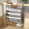 Desktop Vertical Mail & Paper Folder Holder, Mesh Desk File Organizer Rack, Wall Mount Document Storage Stand