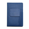 A5 Lined Journal Notebook, Fabric Cover, 200 Pages, Thick Paper Writing Notebook with Pockets for Work & Planning