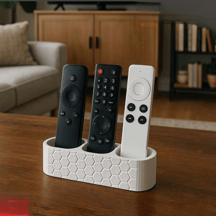 Remote Control Holder Desktop Organizer for TV Remotes and Office Essentials